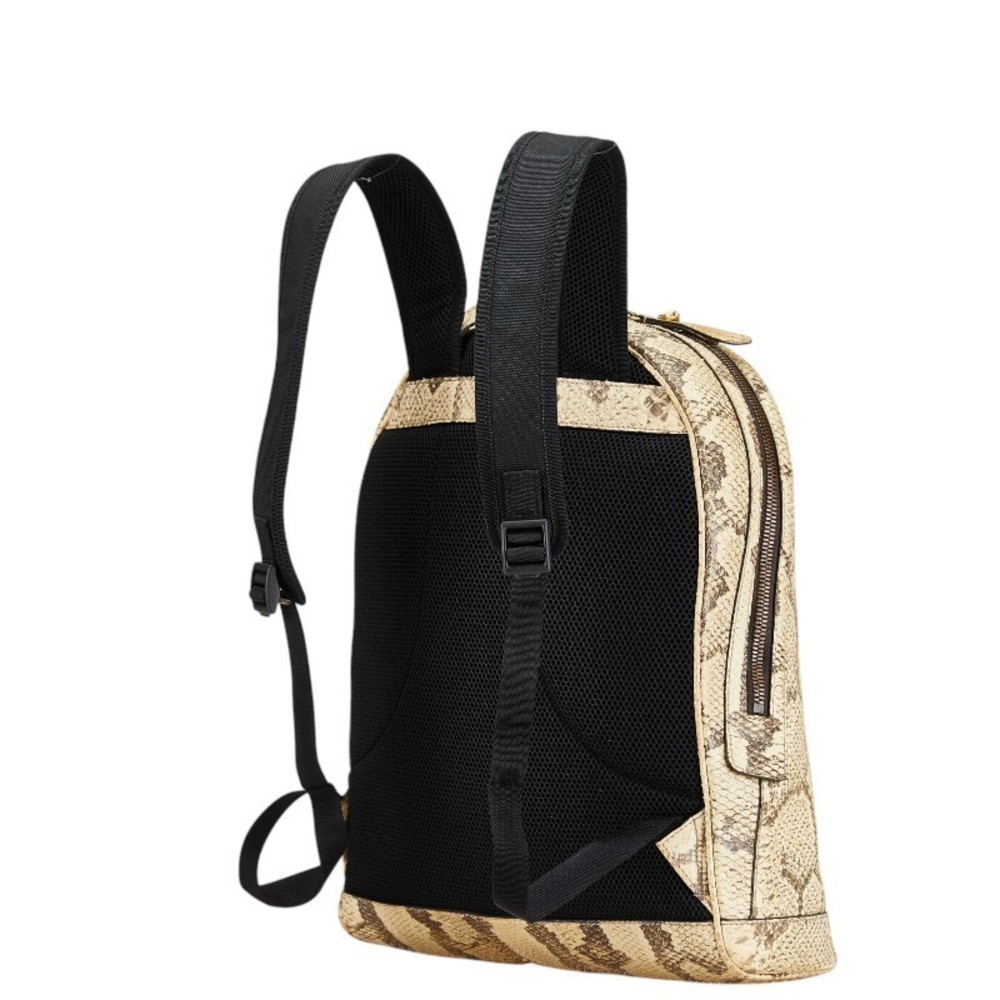 Gucci Python Embossed Leather Backpack Black - image 2